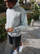 CLUB 1984. Signature Hoodie - Washed Light Grey Hoodie