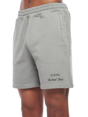 CLUB 1984. Signature Shorts - Washed Light Grey shorts