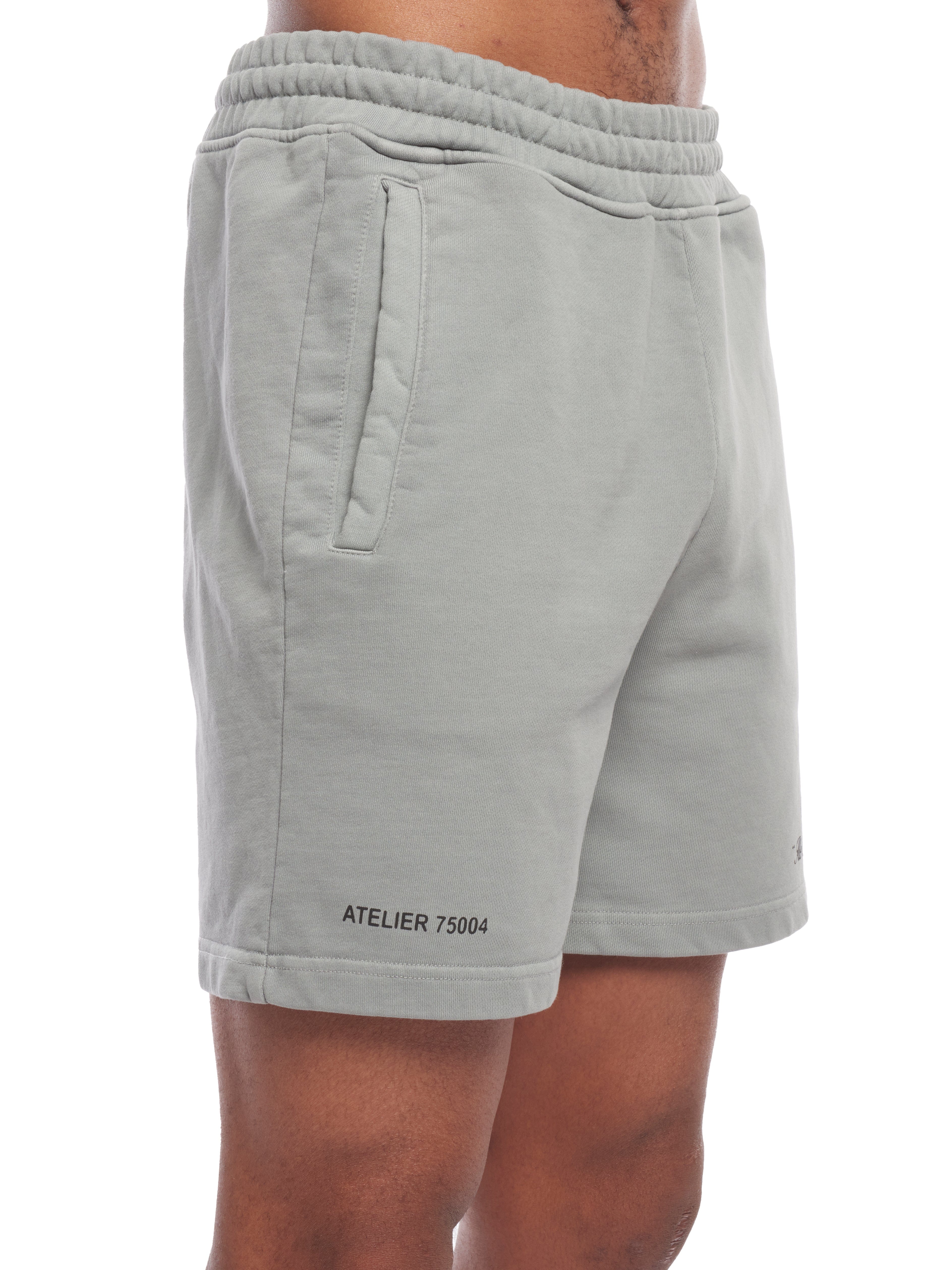 CLUB 1984. Signature Shorts - Washed Light Grey shorts