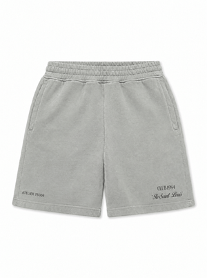 CLUB 1984. Signature Shorts - Washed Light Grey shorts