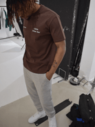 CLUB 1984. Signature T-shirt -  Washed Brown T-Shirt