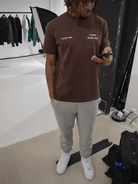 CLUB 1984. Signature T-shirt -  Washed Brown T-Shirt