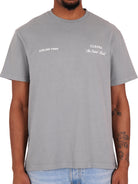 CLUB 1984. Signature T-shirt - Washed Light Grey T-Shirt