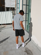 CLUB 1984. Signature T-shirt - Washed Light Grey T-Shirt