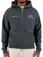 CLUB 1984. Signature Zip Hoodie - Washed Grey Hoodie