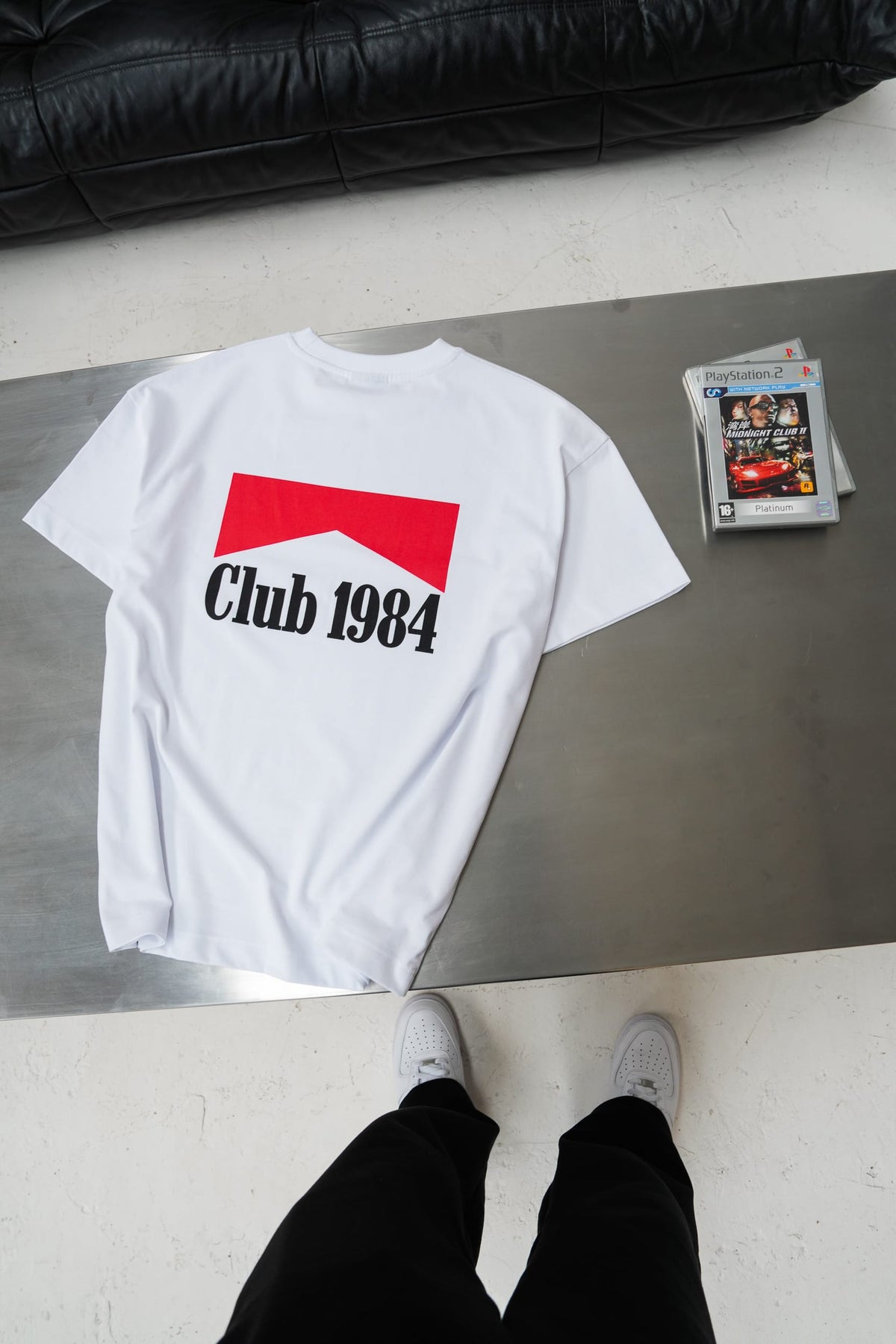 CLUB 1984. Smoke the Competition T-shirt - White T-Shirt