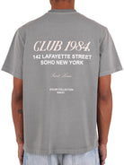 CLUB 1984. Soho T-shirt - Washed Light Grey T-Shirt