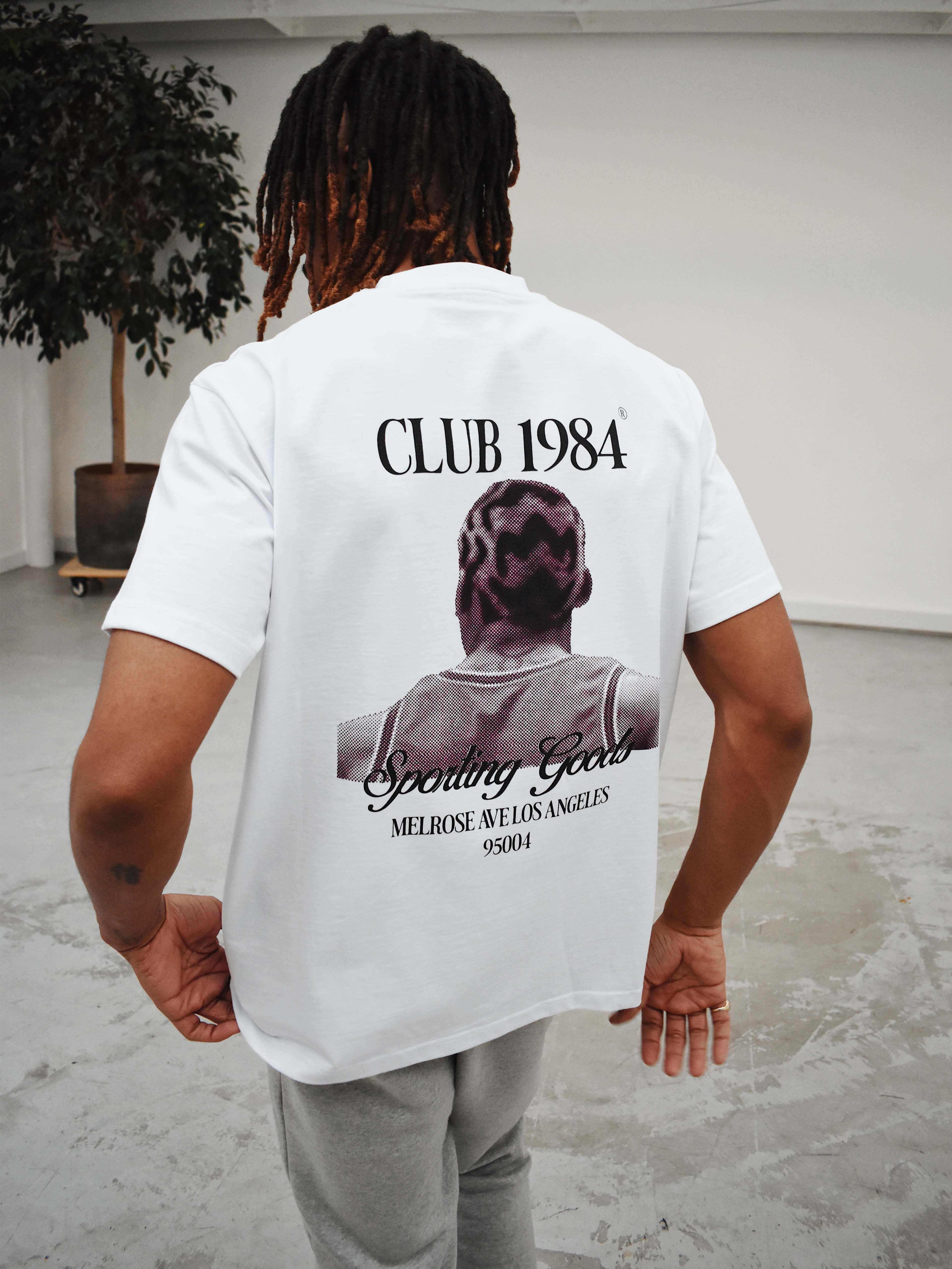 CLUB 1984. Sporting Goods Rodman T-shirt - White T-Shirt