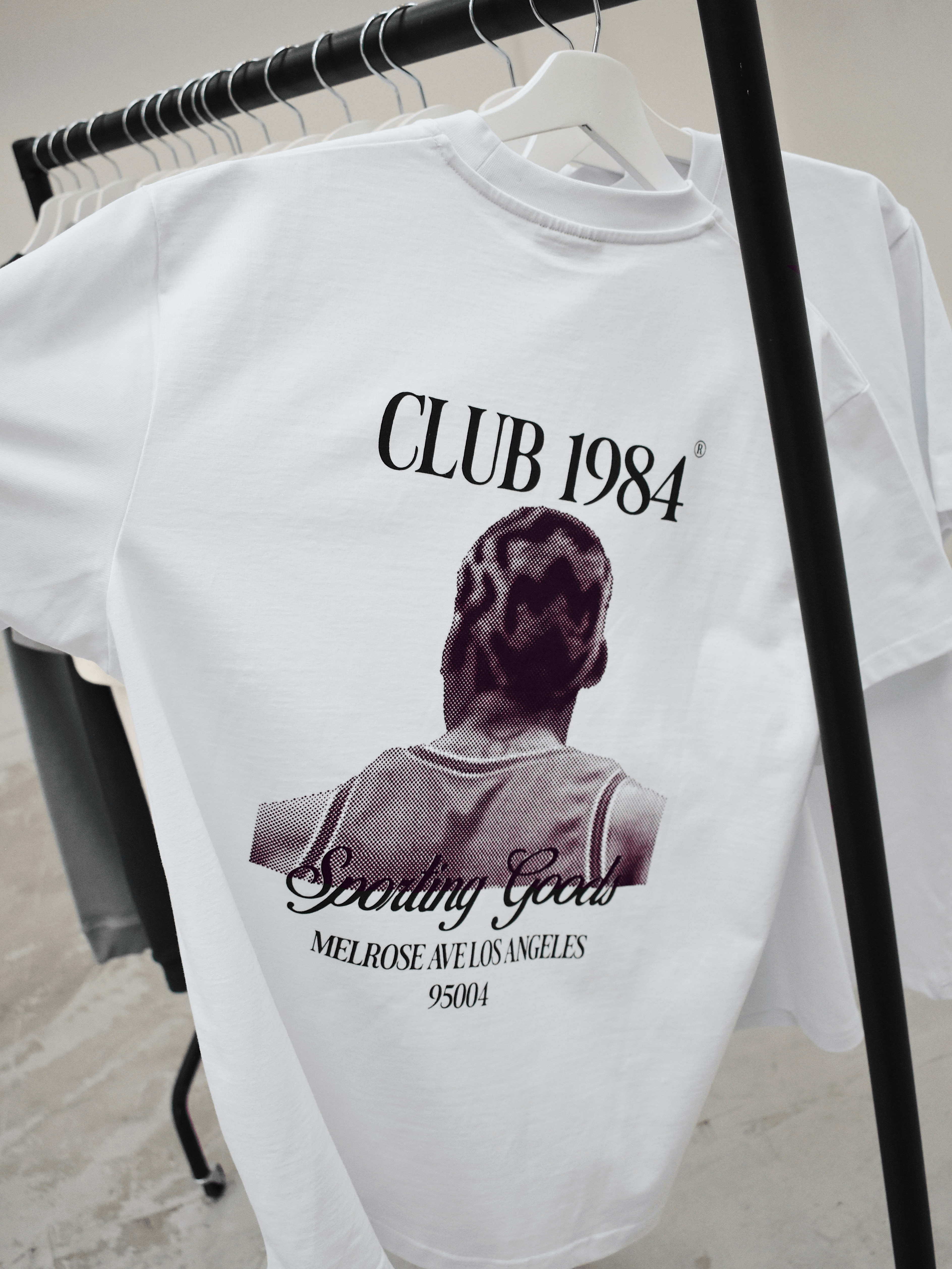 CLUB 1984. Sporting Goods Rodman T-shirt - White T-Shirt