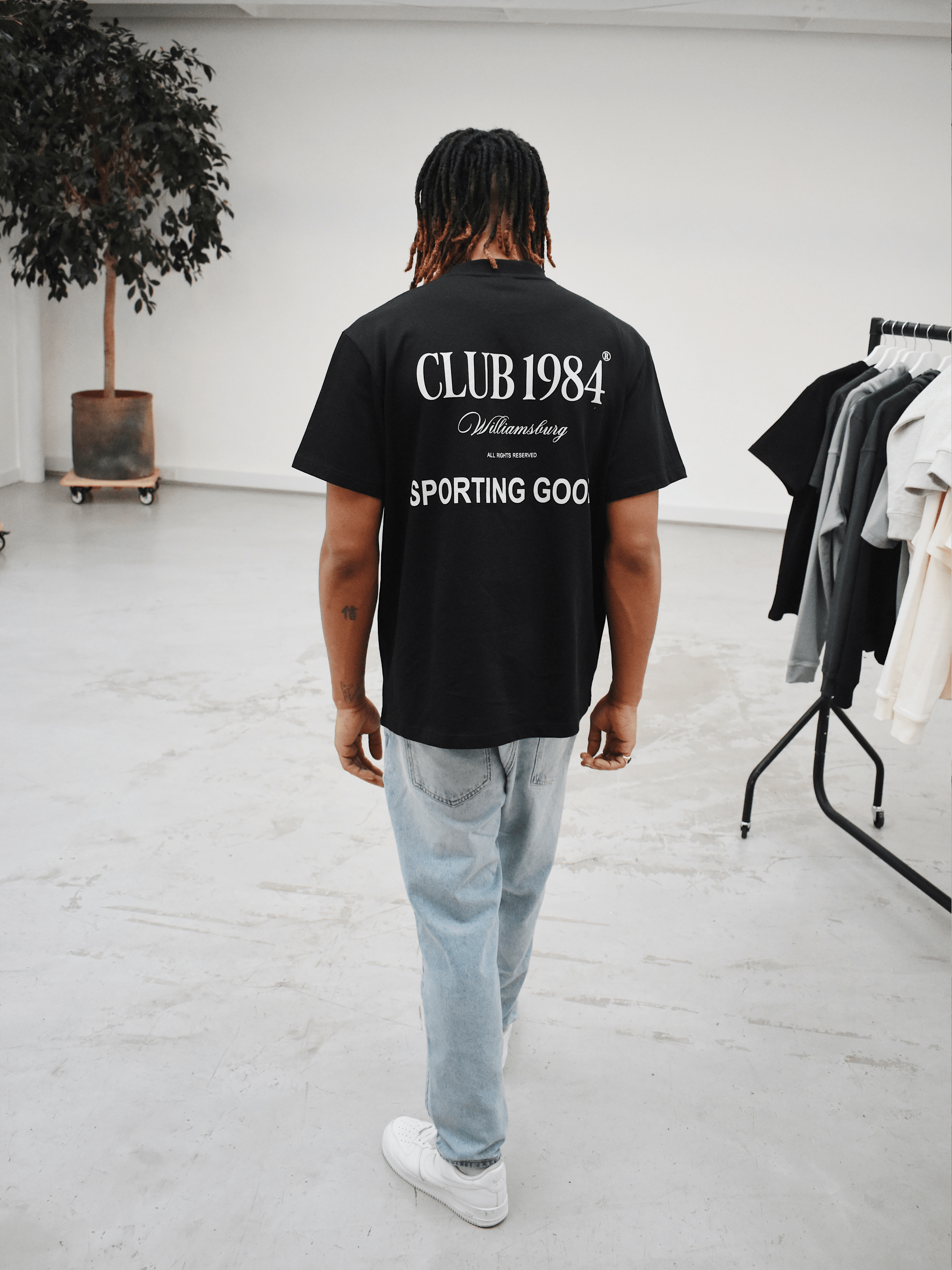 CLUB 1984. Sporting Goods T-shirt - Black T-Shirt
