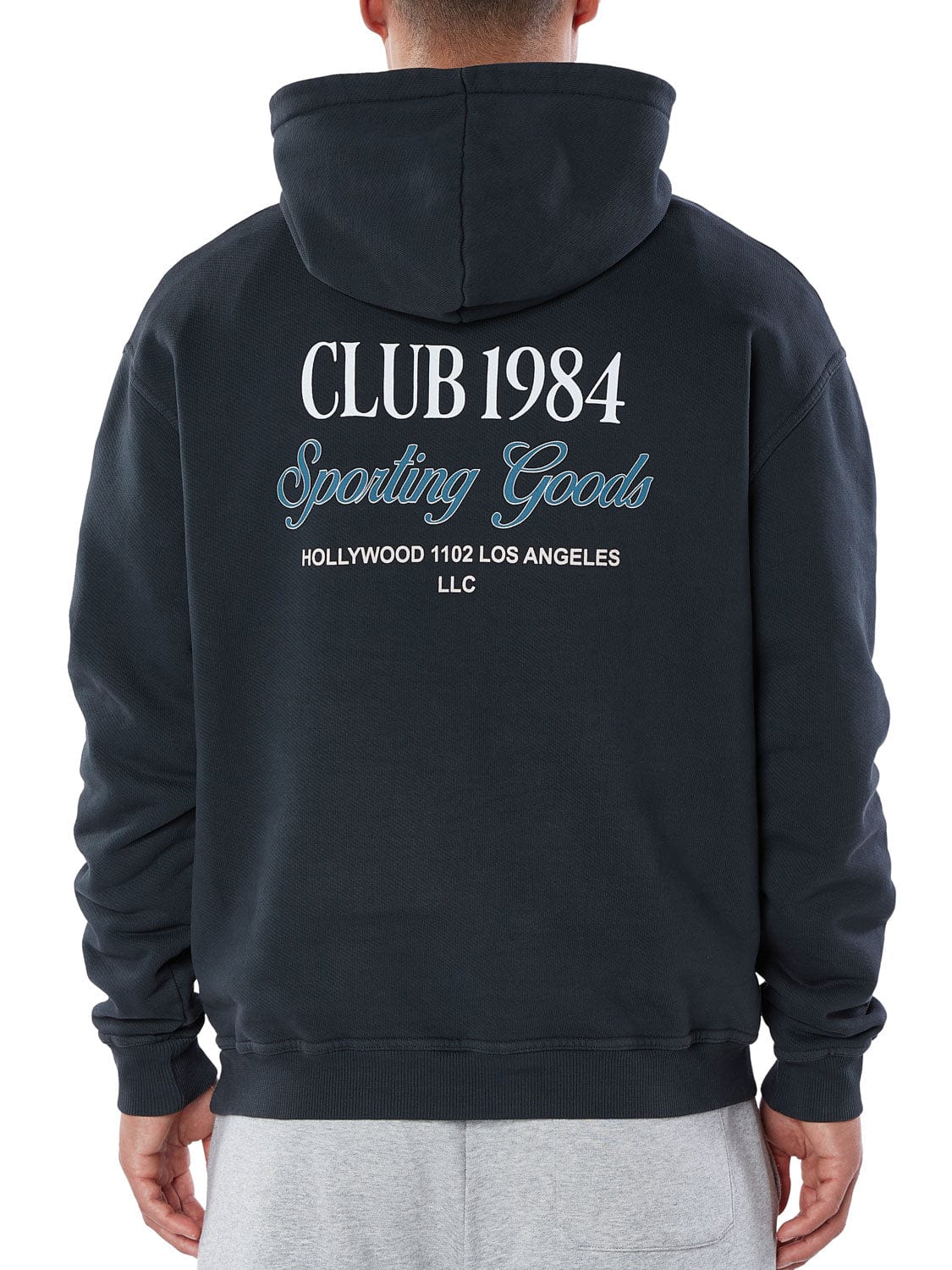 CLUB 1984. Sports Goods Hoodie - Washed Grey Hoodie