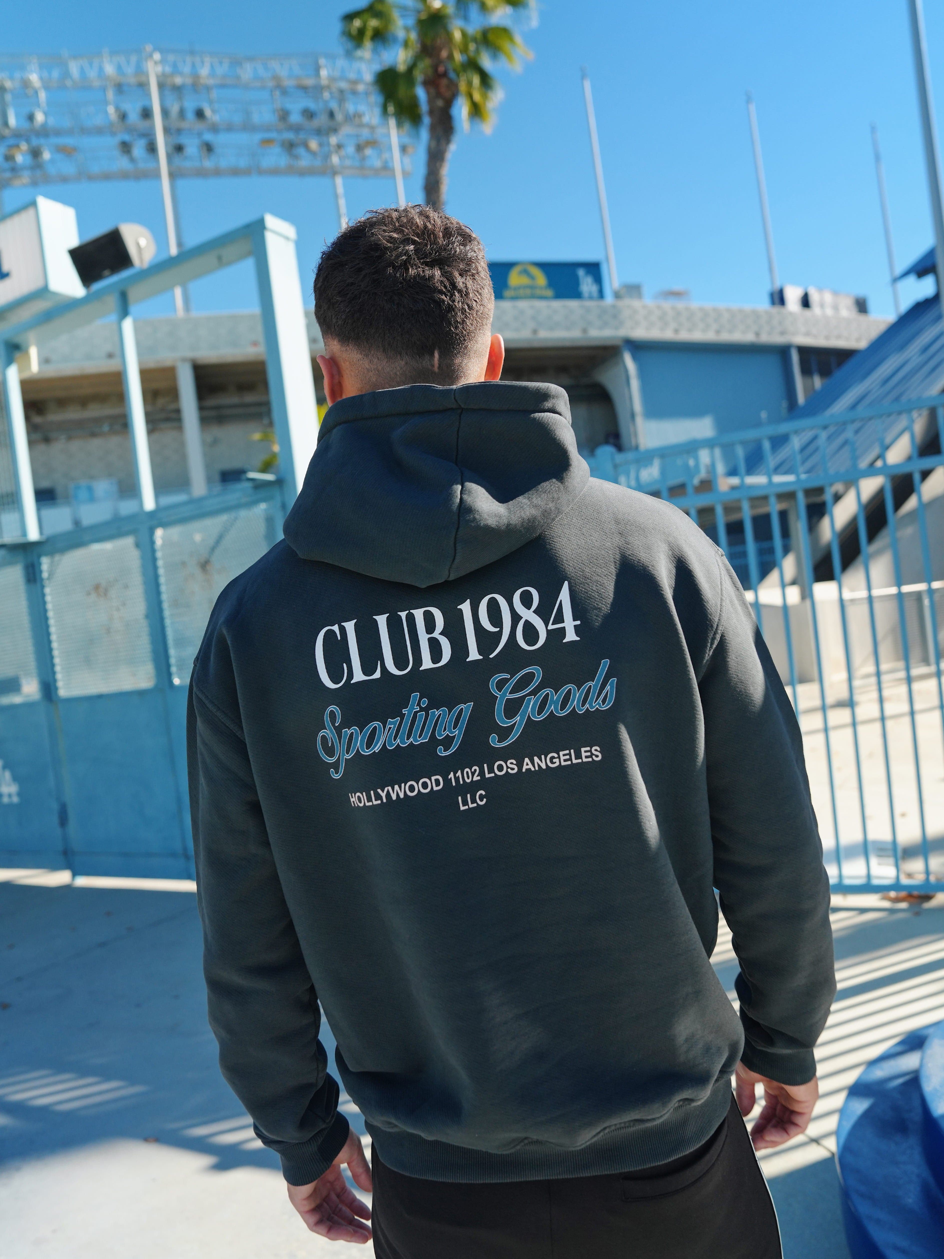 CLUB 1984. Sports Goods Hoodie - Washed Grey Hoodie
