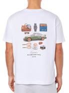CLUB 1984. ST Tropez Road Trip T-shirt - White T-Shirt