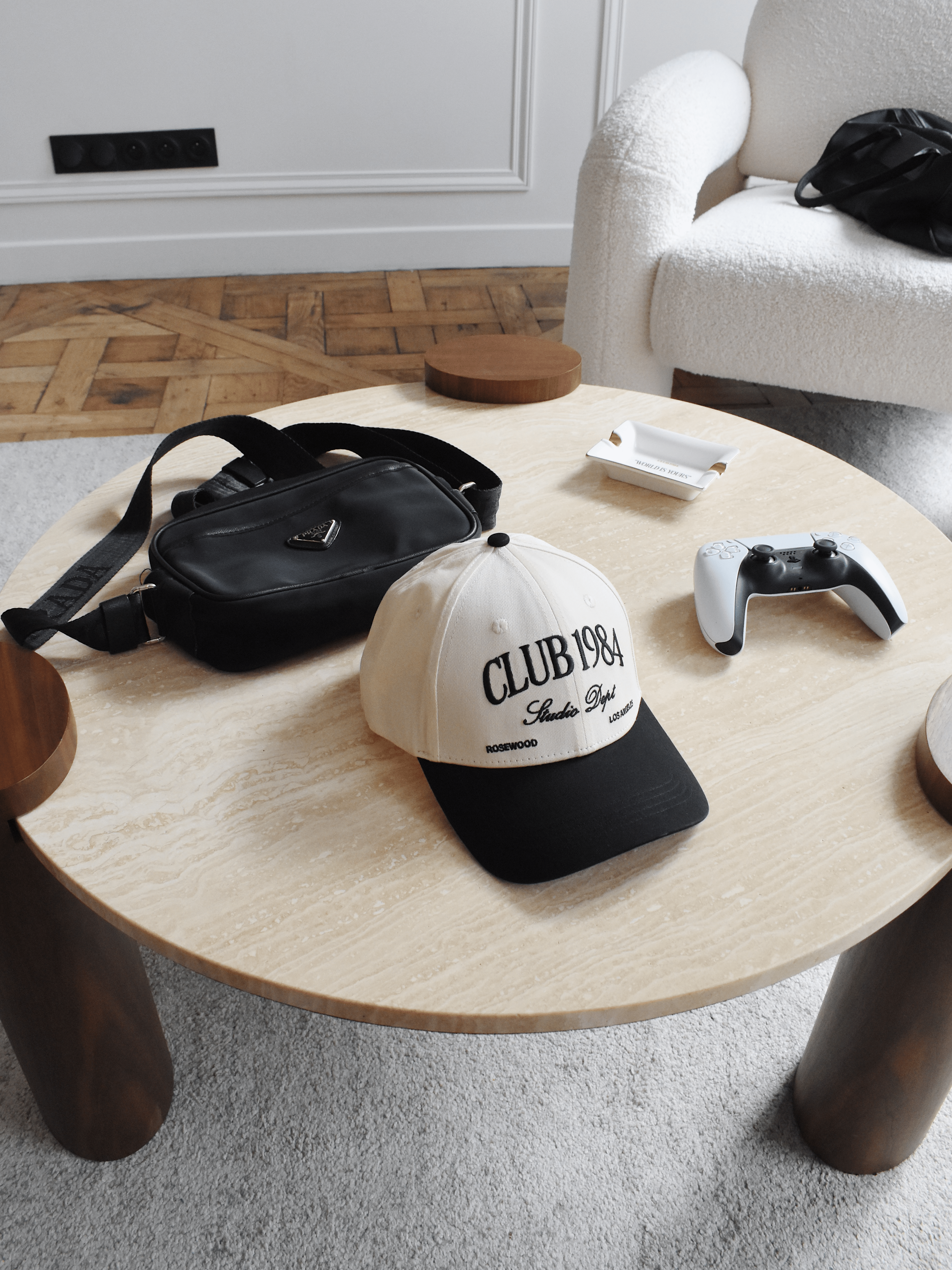 CLUB 1984. Studio Dept Cap - Off White/Black Accessories 1984-2024-0365-10