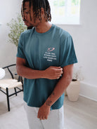 CLUB 1984. Studio Dept T-shirt - Washed Teal T-Shirt