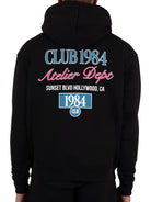 CLUB 1984. Sunset BLVD Hoodie - Black Hoodie