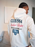 CLUB 1984. Sunset BLVD Hoodie - Off White Hoodie