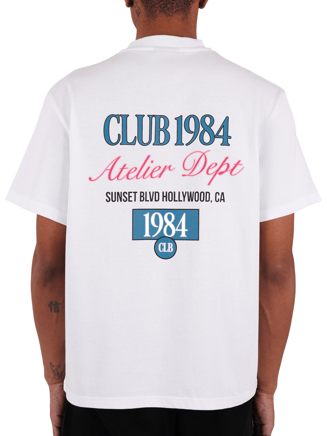 CLUB 1984. Sunset BLVD T-shirt - White T-Shirt