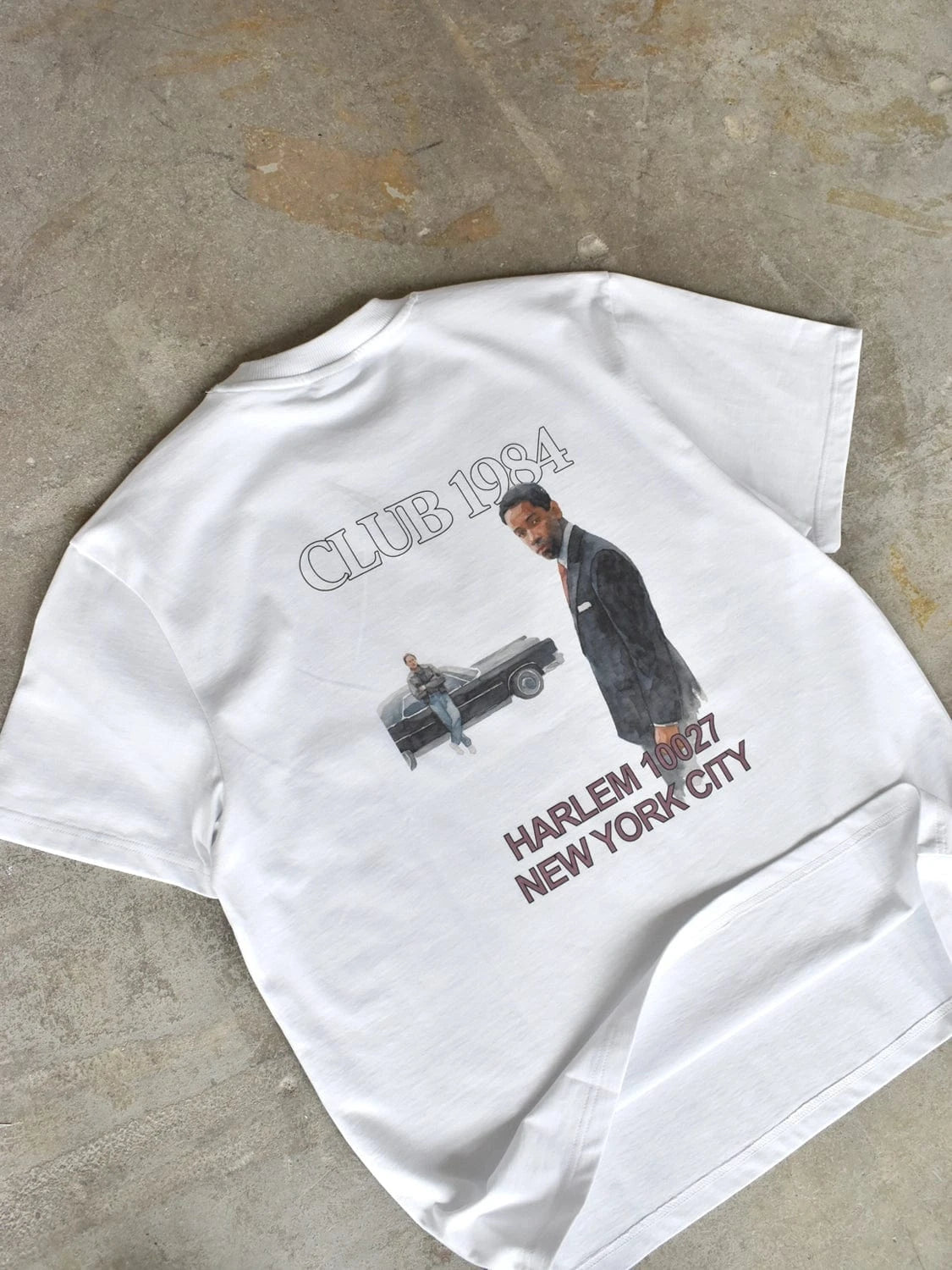 CLUB 1984. Times Up T-shirt - White T-Shirt