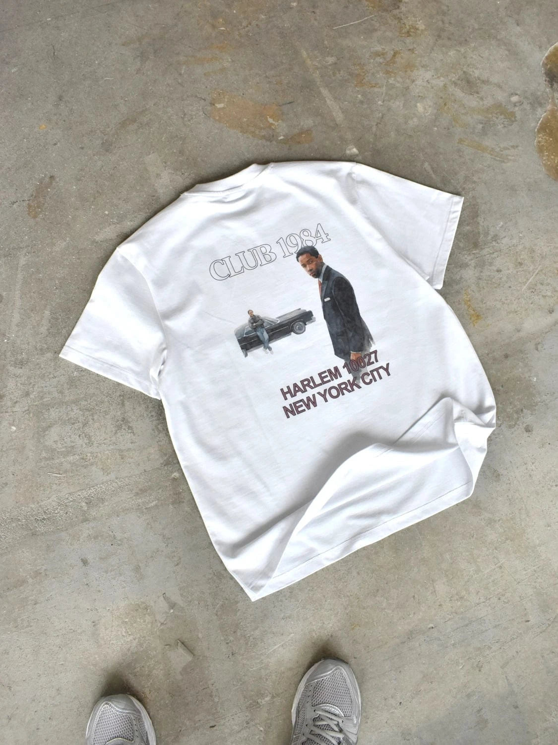 CLUB 1984. Times Up T-shirt - White T-Shirt