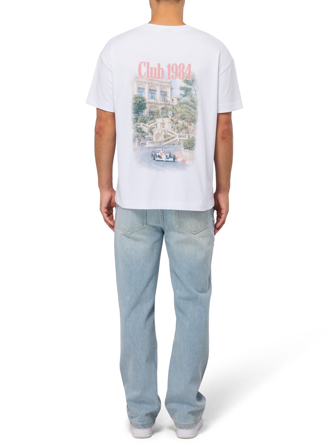 CLUB 1984. Track T-shirt - White T-Shirt