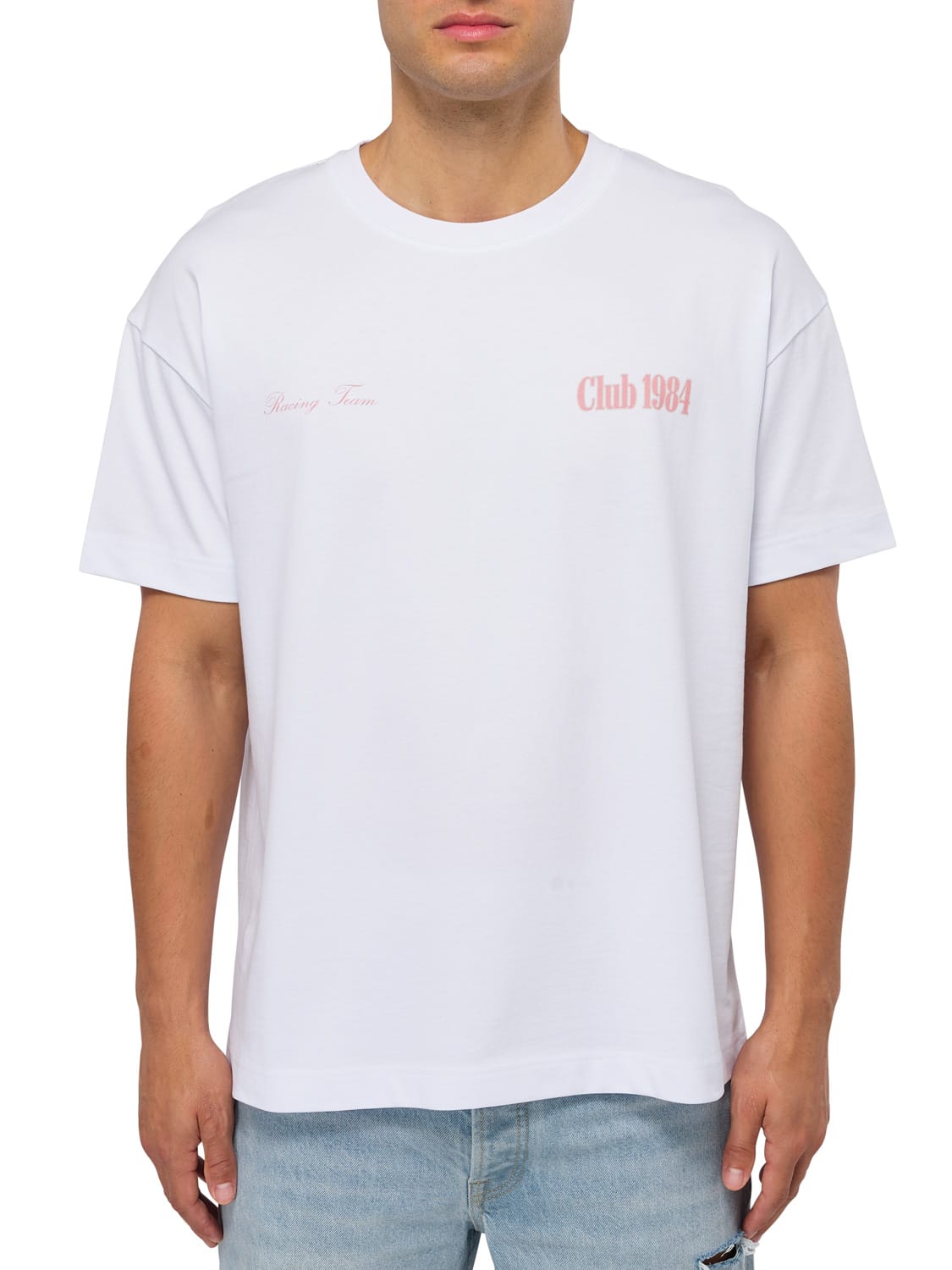 CLUB 1984. Track T-shirt - White T-Shirt