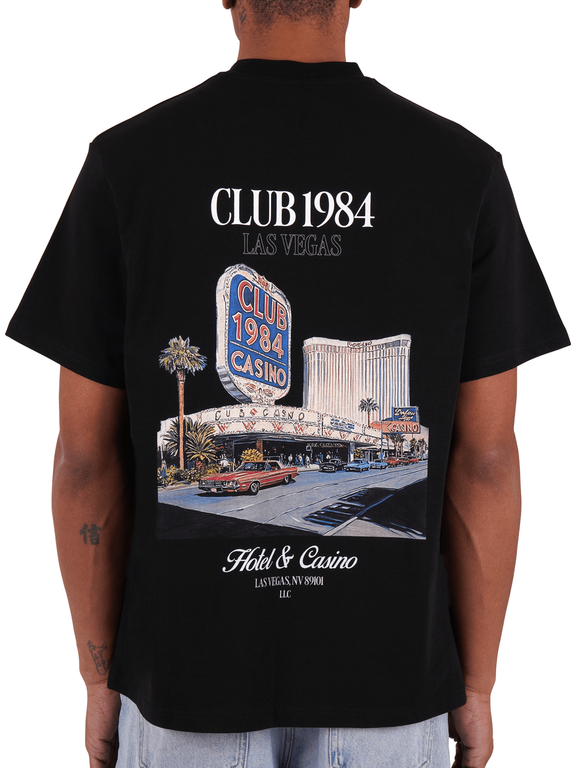 CLUB 1984. Vegas T-shirt - Black T-Shirt