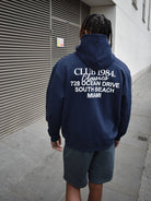 CLUB 1984. Vice City Hoodie - Navy Hoodie