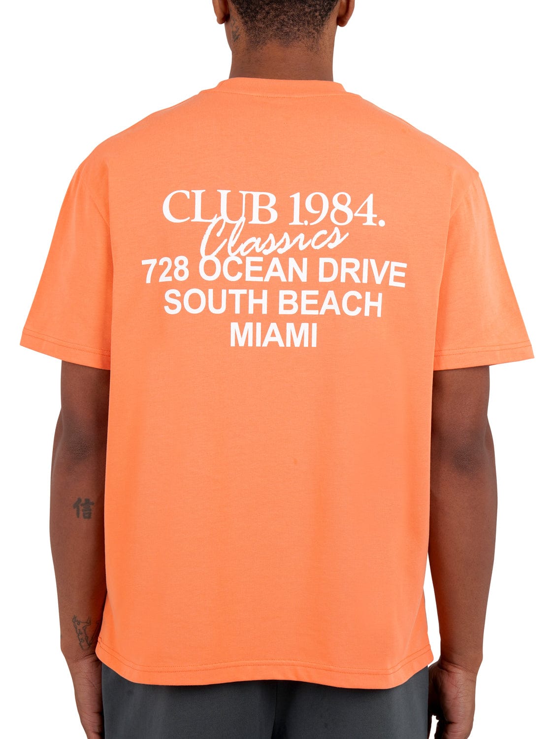 CLUB 1984. Vice City T-shirt - Coral T-Shirt