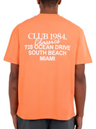 CLUB 1984. Vice City T-shirt - Coral T-Shirt