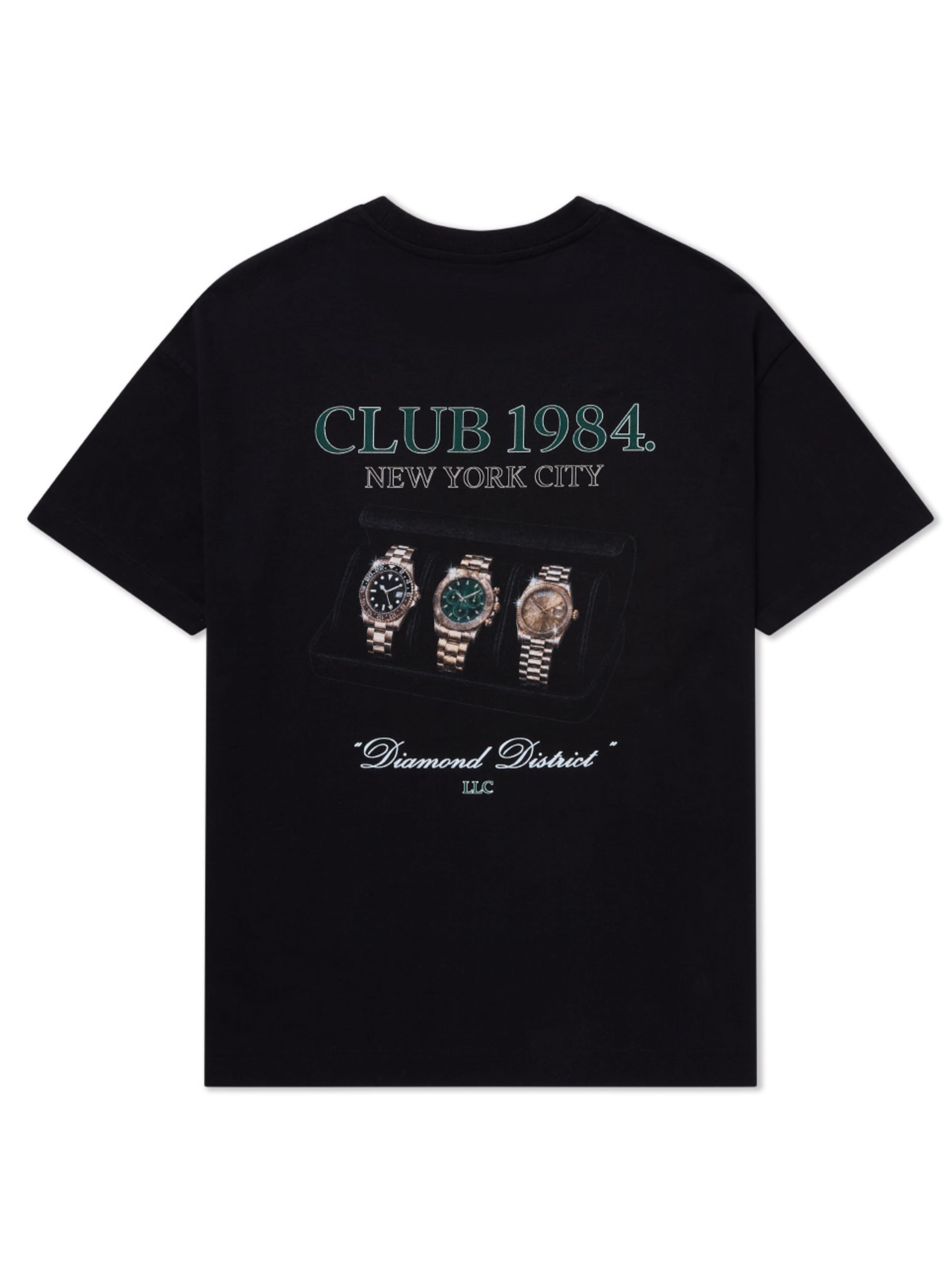 CLUB 1984. Watch Rotation T-shirt - Black T-Shirt