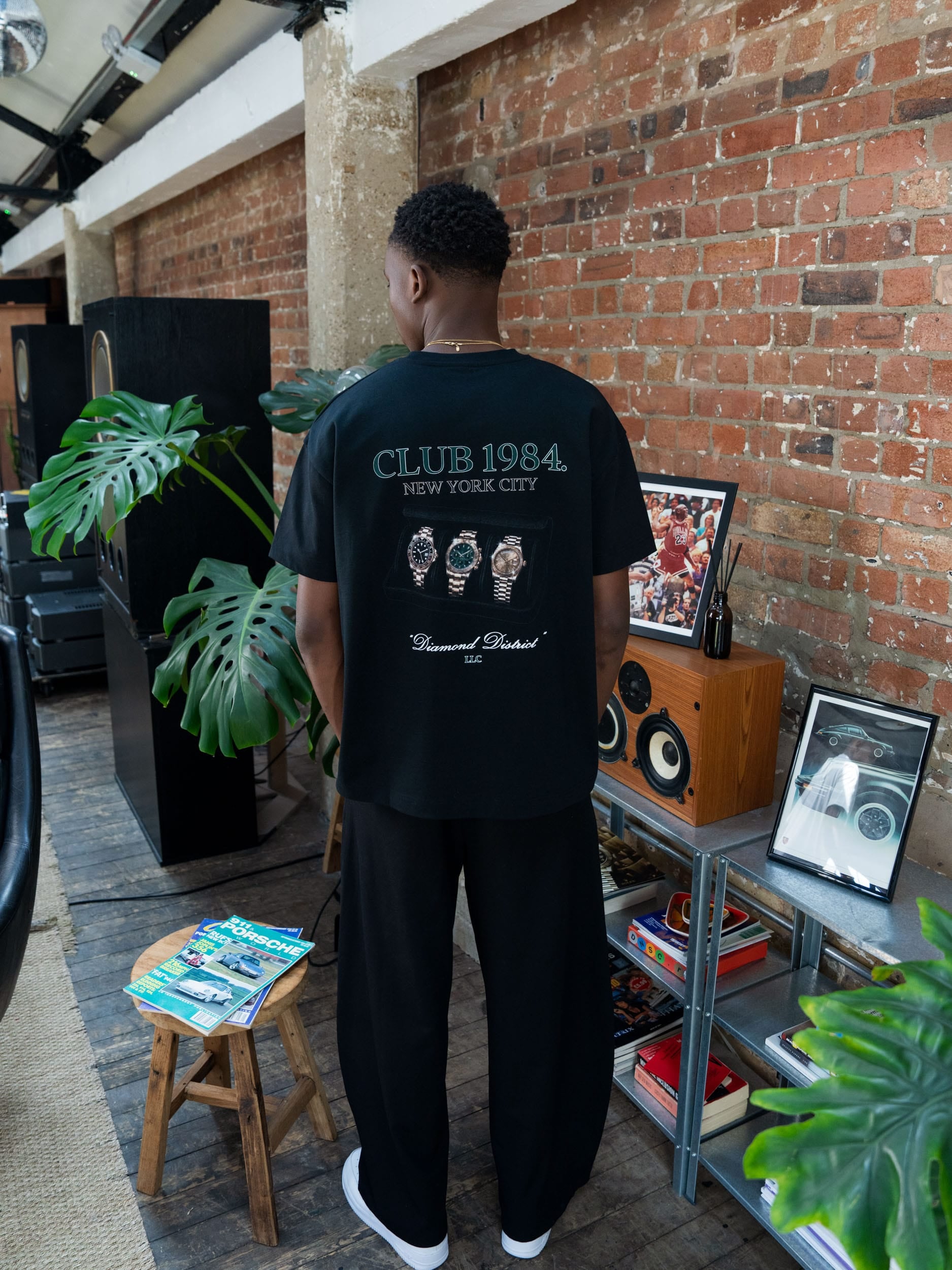CLUB 1984. Watch Rotation T-shirt - Black T-Shirt
