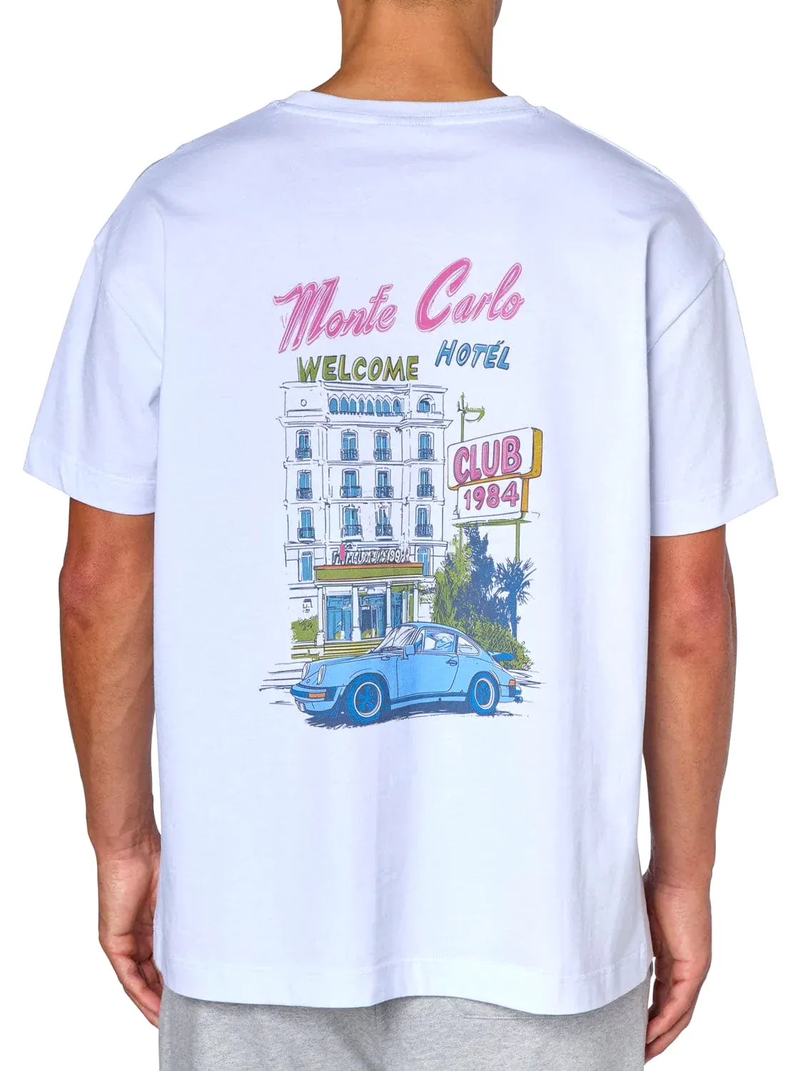 CLUB 1984. Welcome to Monaco T-shirt - White T-Shirt