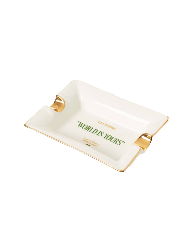 CLUB 1984 World is Yours Ashtray - White Accessories 1984-2023-0234-10