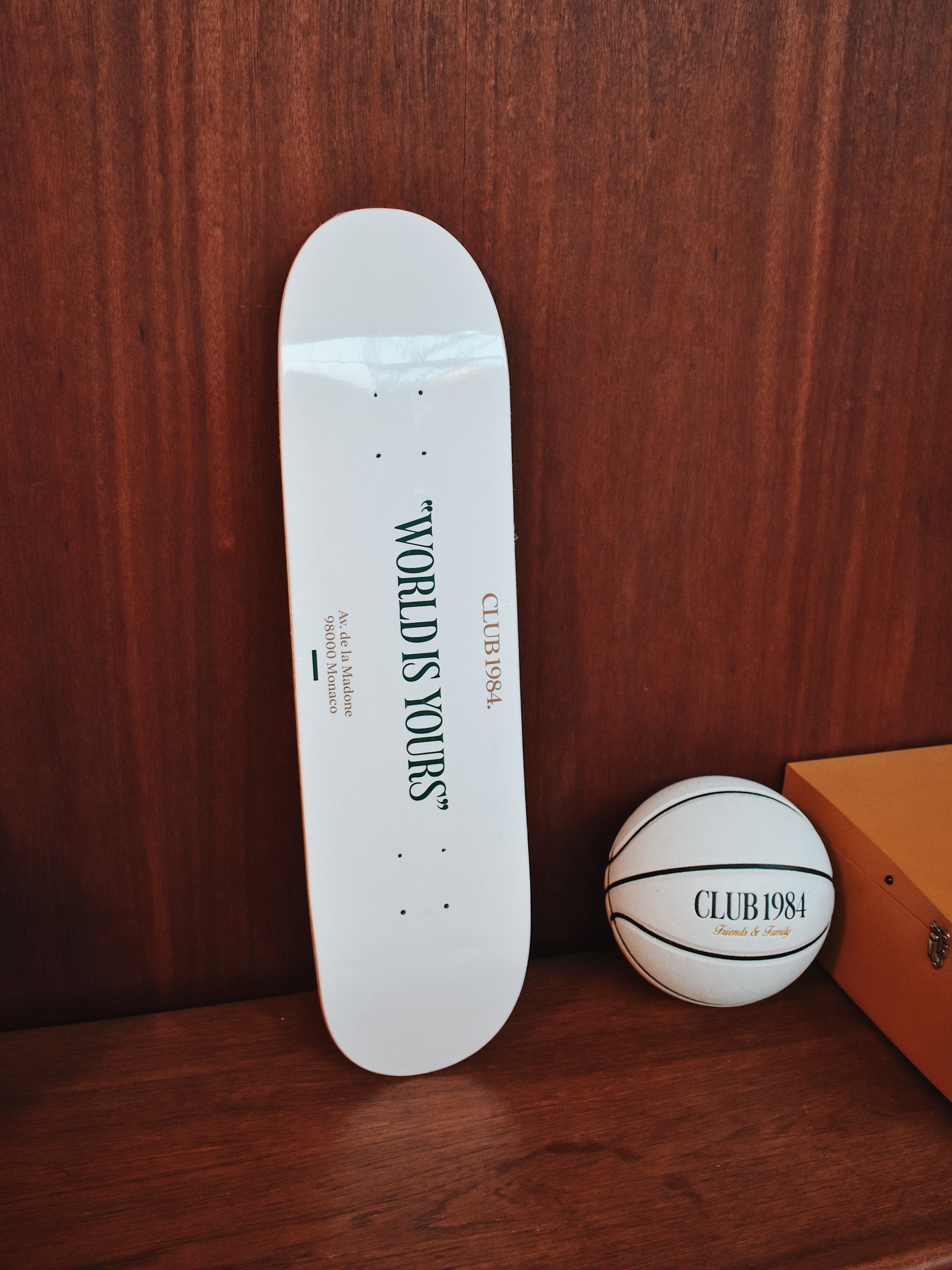 CLUB 1984 World is Yours Skateboard - White Accessories 1984-2023-0238-10