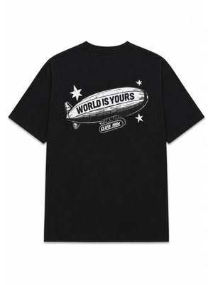 CLUB 1984. World is Yours T-shirt - Black T-Shirt