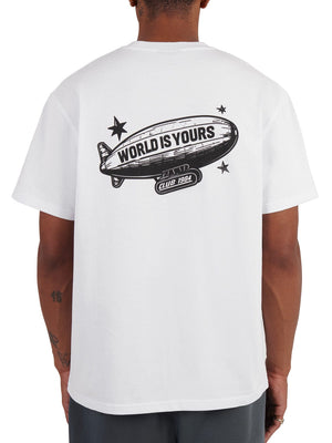 CLUB 1984. World is Yours T-shirt - White T-Shirt
