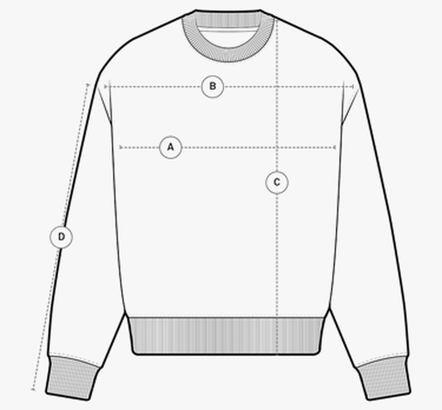 Sweater measurement guide