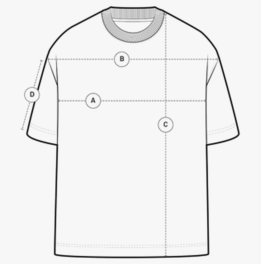T-shirt measurement guide