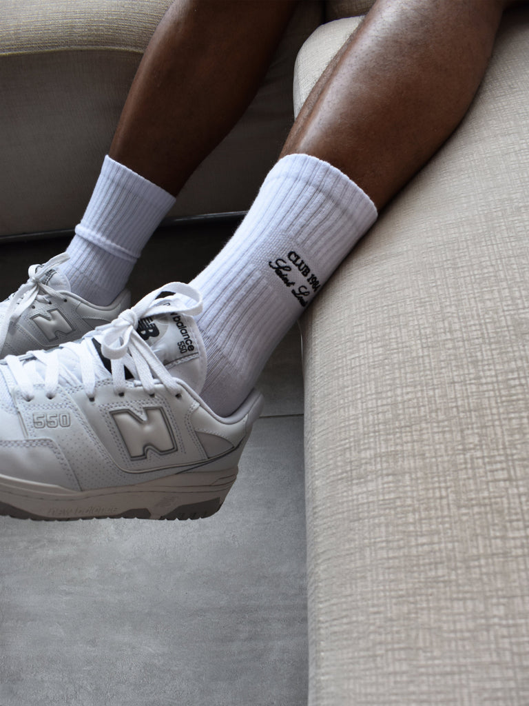 CLUB 1984. Club 1984 Saint Louis Socks - White Accessories 1984-2023-0054-10