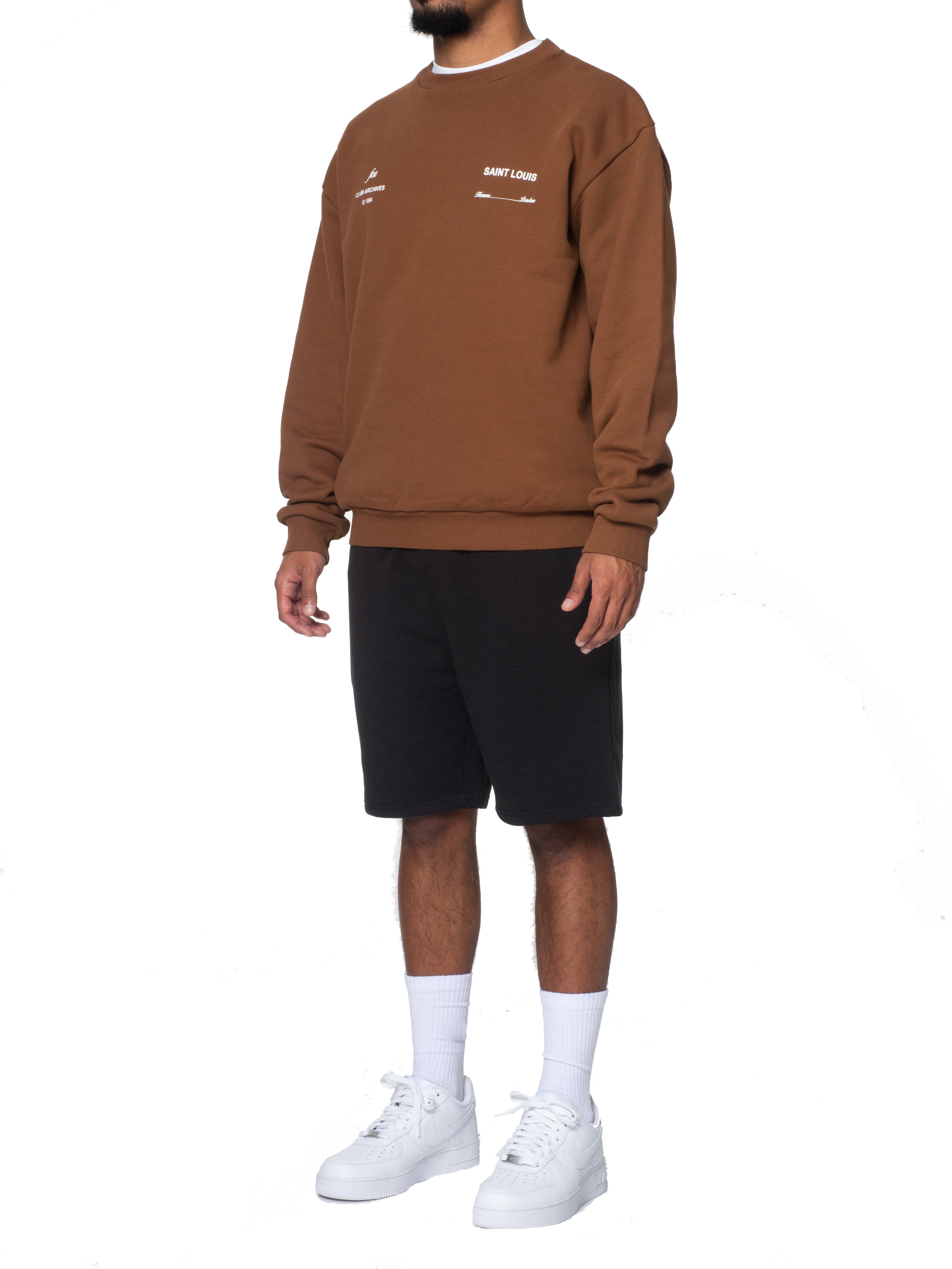 CLUB 1984. Club Archive Sweatshirt - Brown Sweatshirt