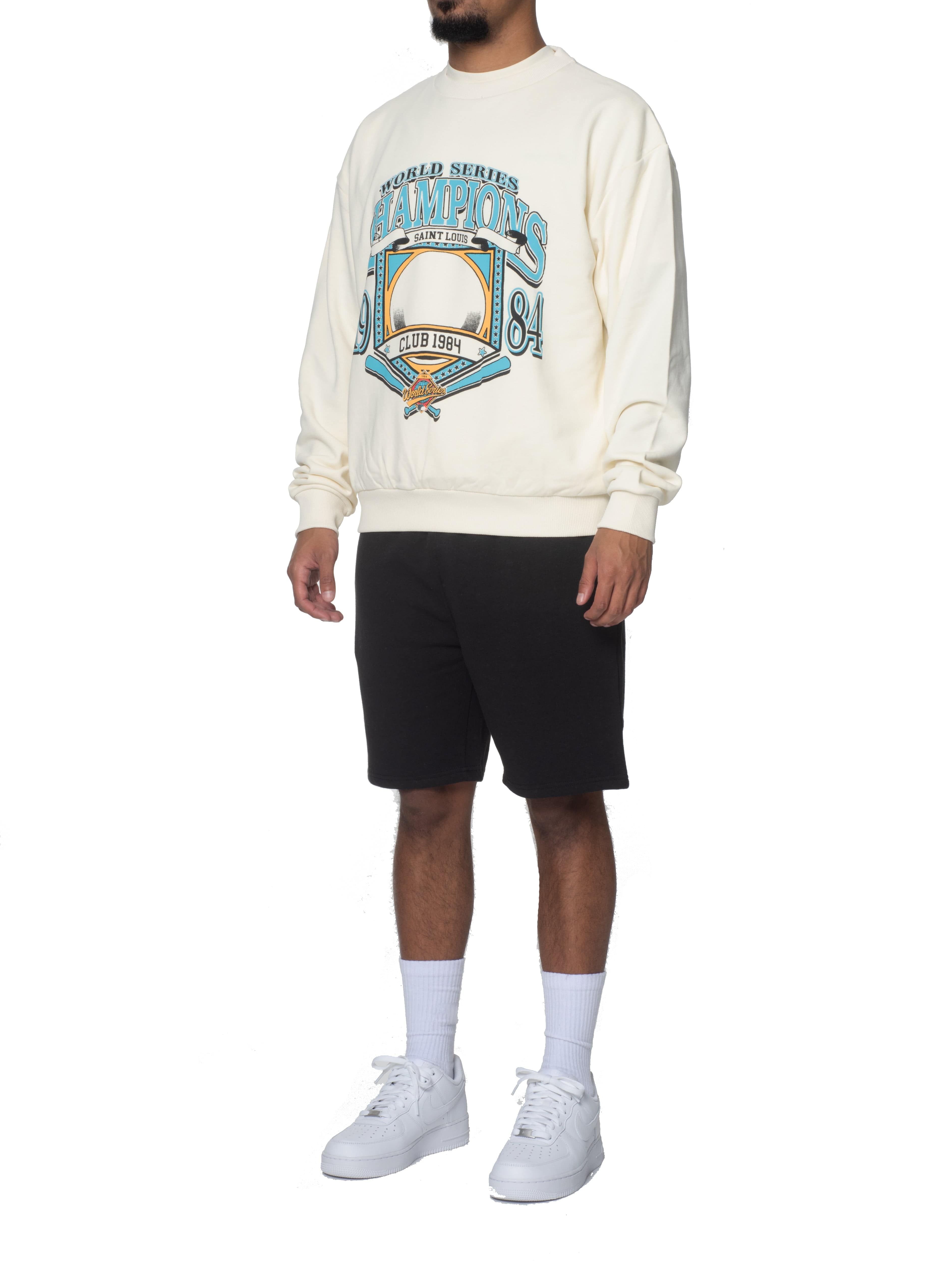 CLUB 1984. World Series Crest Sweatshirt - Off White Sweatshirt